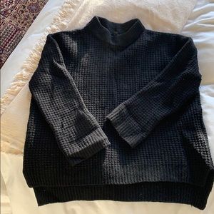 COS oversized waffle turtleneck sweater